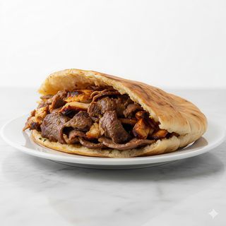 Kebab de sólo carne