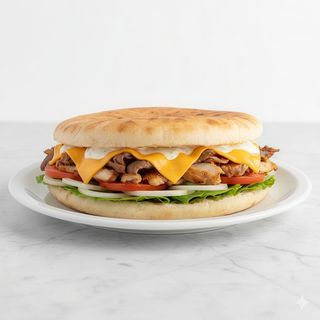 Kebab con queso