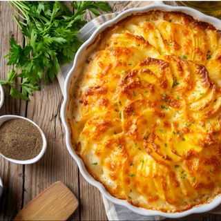 Plato gratinado carne mixta