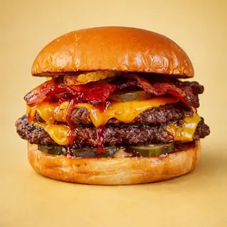 Hamburguesa doble BBQ