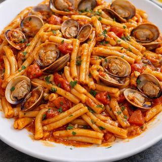 Fideos con almejas