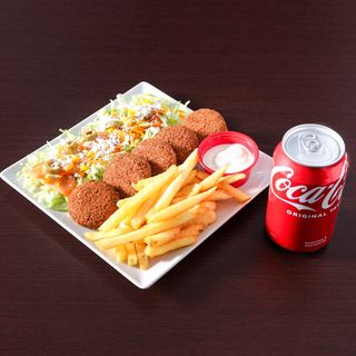 Menú plato falafel