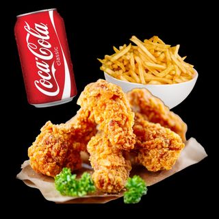 Menú Alitas Fritas (6 Uds.)