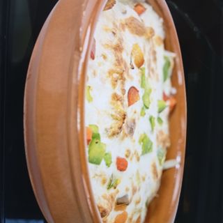 Plato kebab gratinado pequeño