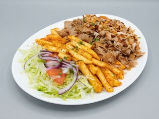 Menu plato kebab