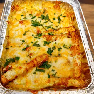 Patatas sazonadas gratinado