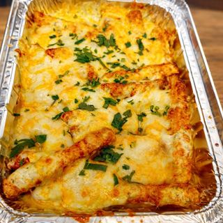 Patatas sazonadas gratinado