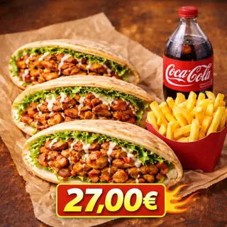 Oferta kebab para 3