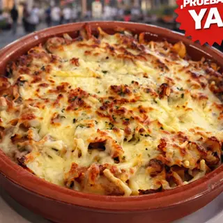Menu plato gratinado