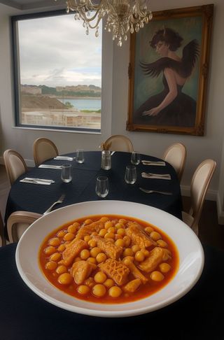 Callos Melosos Con Garbanzos