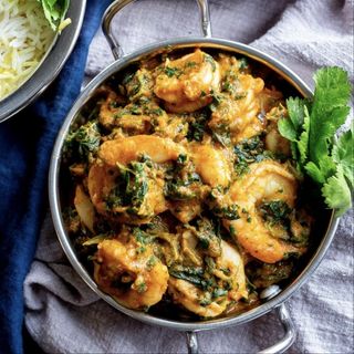 Prawn Saag