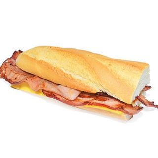 Bocadillo De Bacon Con Queso