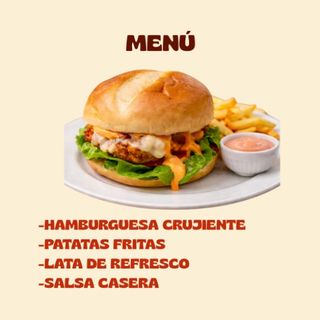 MENÚ LUPITA'S CHICKEN BURGER