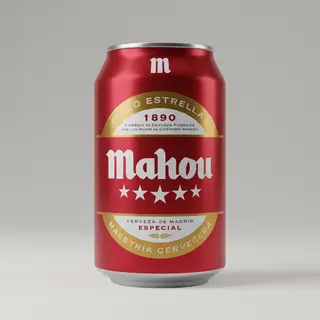 Cerveza Mahou 5 Estrellas Lata 33cl.