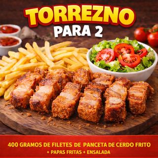 TORREZNO PARA 2 CON PATATAS