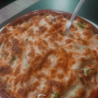 Menú sultan gratinado