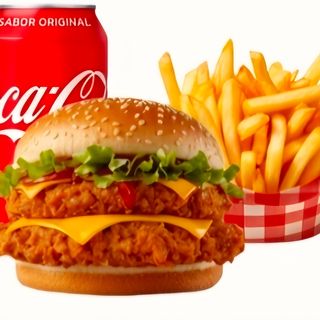 Burger Menu 2: Burger pollo doble