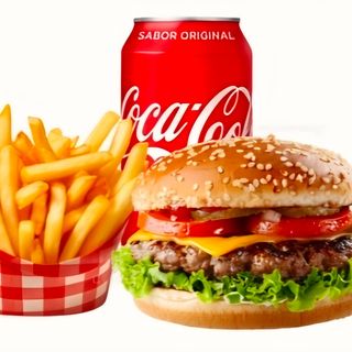 Burger Menu 4: Burger ternera simple