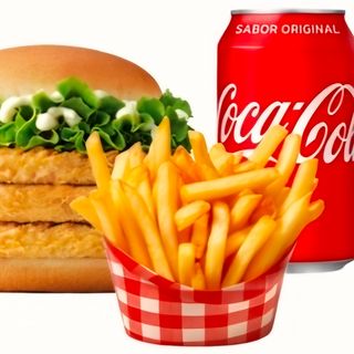 Burger Menú 3: Burger pollo triple