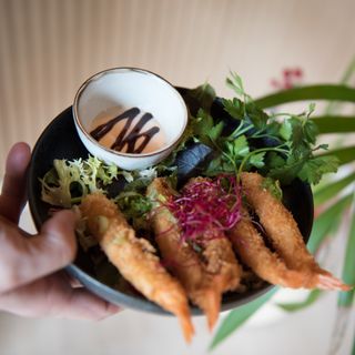 Langostinos en panko