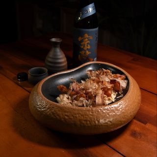 Brochetas de pulpo tempura