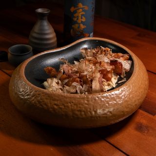 Sashimi tempura de pulpo