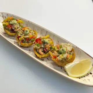 Cestitas De Patacón Con Salpicón (4 Uds.)