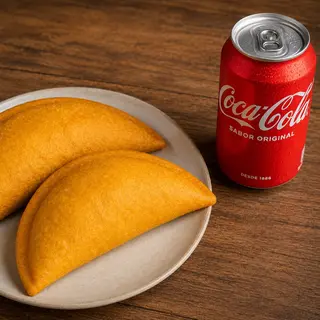 2 empanadas de carne + 1 cocacola