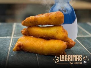 Menú pequeño pavias de bacalao 2uds