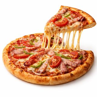 Pizza Clásica De Jamón Y Queso (30 Cm.)