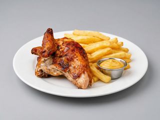 1/4 de Pollo Asado con Patatas