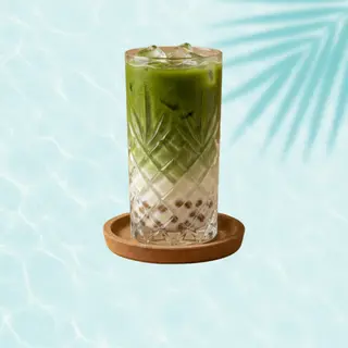Coco Collagen Matcha Ice Latte