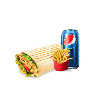 Menú taco kebab.