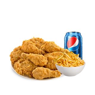 Menú alitas picantes.