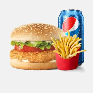 Hamburguesa de pollo.