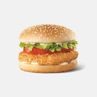 Hamburguesa de pollo individual.