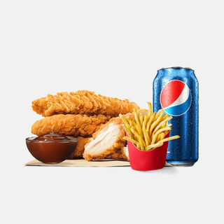 Menú tiras de pollo.(7ud)