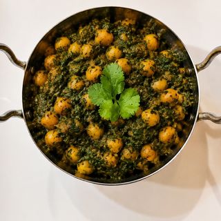 Espinacas con Garbanzo (Palak Chana)