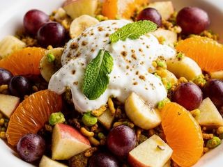 Fruit Chaat (Mezcla de frutas) con Frutos secos