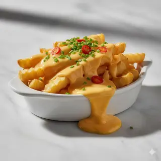 Patatas con cheddar
