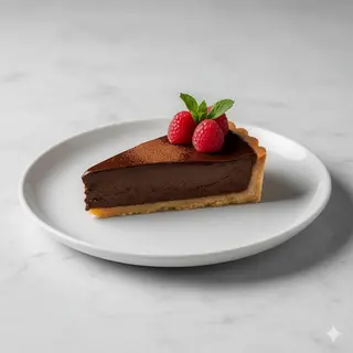 Tarta de chocolate (porción)