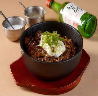 Arroz Cubierto Con Presa Wagyu