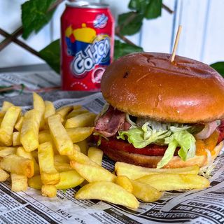 Hamburguesa de chuleta ahumada
