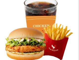 Menú hamburguesa de pollo original+ refresco +patatas fritas