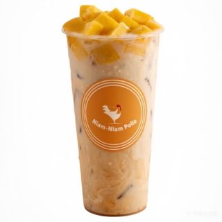 Té rojo con leche y pudín