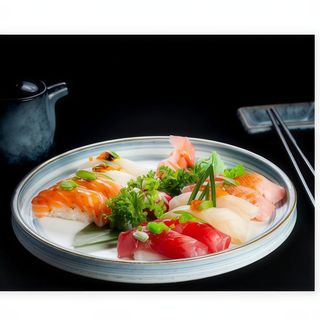 Bandeja nigiri flameado