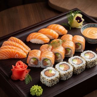 Bandeja salmón 16 piezas