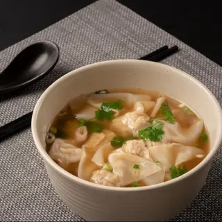 Sopa wantun de gambas