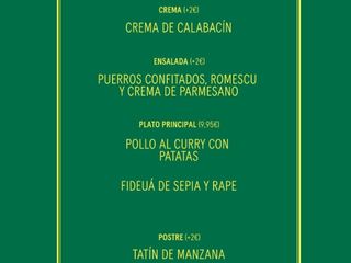 Menú del día - Lunes 17/02