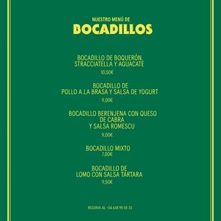 Bocadillo de Boqueron, Stracciatella y Aguacate